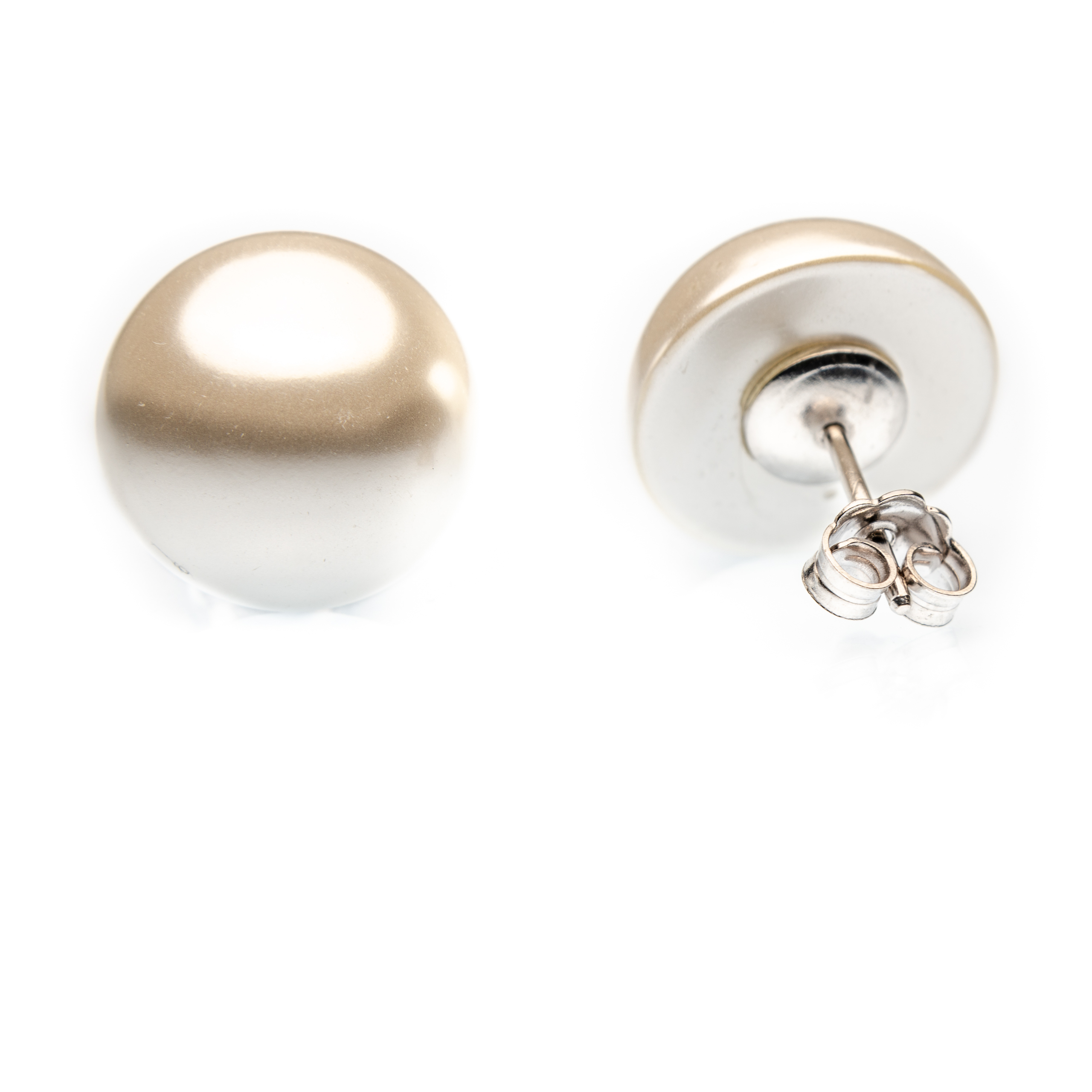 Half pearl earrings